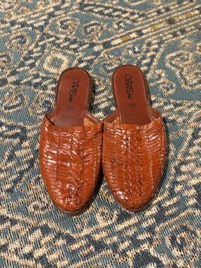 Indian Woven Leather Slides
